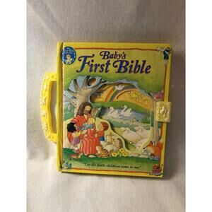 Baby's First Bible Board Book with Handle Illustrated Christian Stories